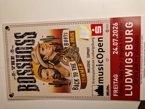 THE BOSS HOSS - BACK TO THE BOOTS - SUMMER 2026 - OPEN AIR IM SCHLOSS