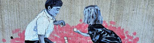 Unterföhring: Einweihung der Kunstwerke des Street Art Künstlers LESIE