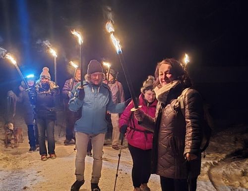 Fackelwanderung von Lenngries auf die Denkalm