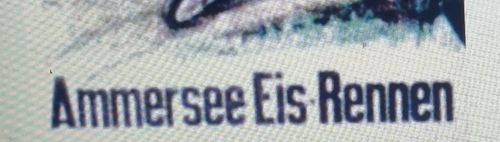 Riesen Spektakel im Februar 1963: " EIS-RENNEN auf dem AMMERSEE " 