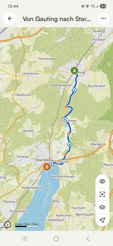 Wanderung von Gauting nach Starnberg