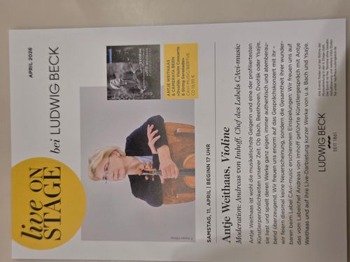 Violine-Konzert mit Moderation 