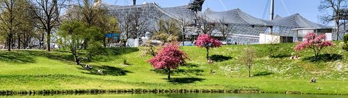 FRÜHLINGSTAG: Durch den Olympiapark nach Gern 
