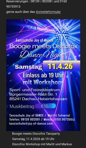 BOOGIE meets DISCOFOX Tanzparty