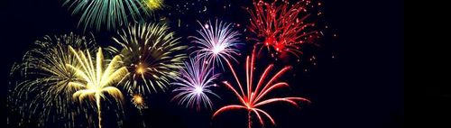 Musikfeuerwerk auf dem Frühlingsfest
