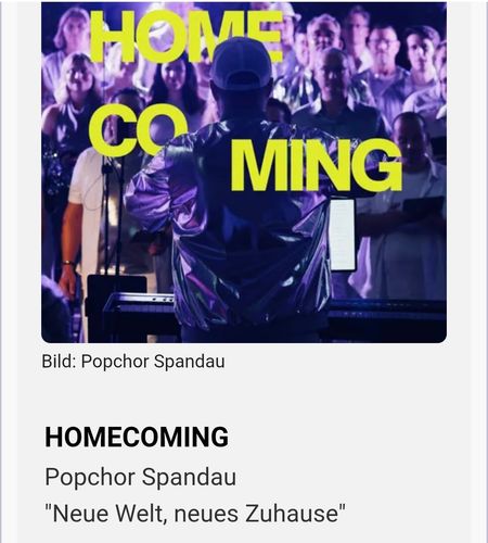 Popchor Spandau "Homecoming"