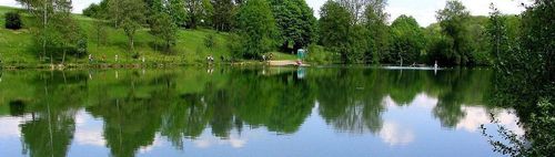 "Feierabendschwimmen" am Bürgersee – den ganzen Sommer über jeweils nach Absprache über Pinnwand.