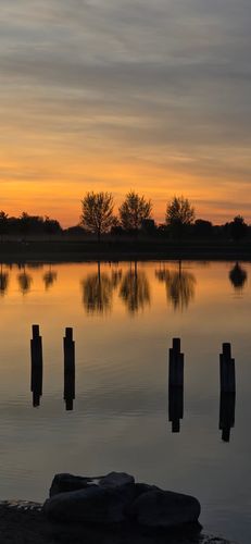 Picknick bis zum Sonnenuntergang Kronthaler Weiher Erding