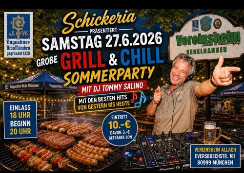 70, 80, 90s Sommernachtsparty mit DJ Tommy Salino