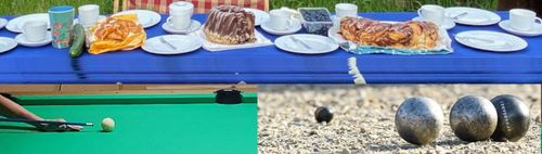 Picknick und Spiele