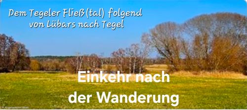 Einkehr nach der Wanderung "Dem Tegeler Fließ(tal) folgend von Lübars nach Tegel"