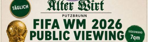 Fussball WM 16tel Finale der Deutschen - toller Tisch im Wirtsgarten - 7qm Monitorwand