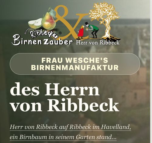 Birnentorte in der „Alten Brennerei“ in Ribbeck