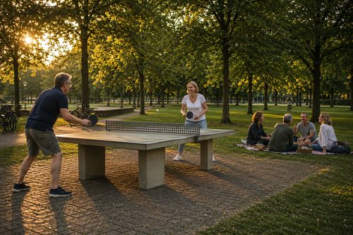 Tischtennis & Picknick - entspannter Feierabend für Hamburger Singles