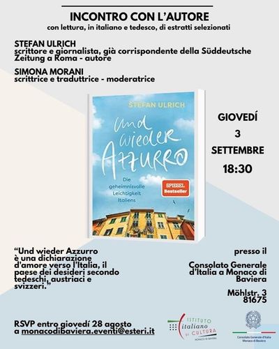 Incontro con l’autore Stefan Ulrich - moderatrice Simona Morani