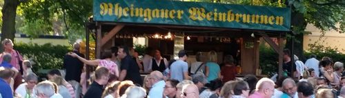 Rheingauer Weinbrunnen Rüdesheimer Platz sprudelt wieder!!