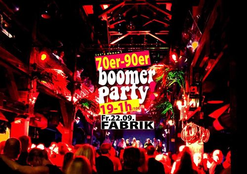 Boomer Party in der Fabrik