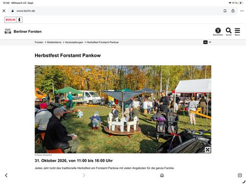 Herbstfest Forstamt Pankow